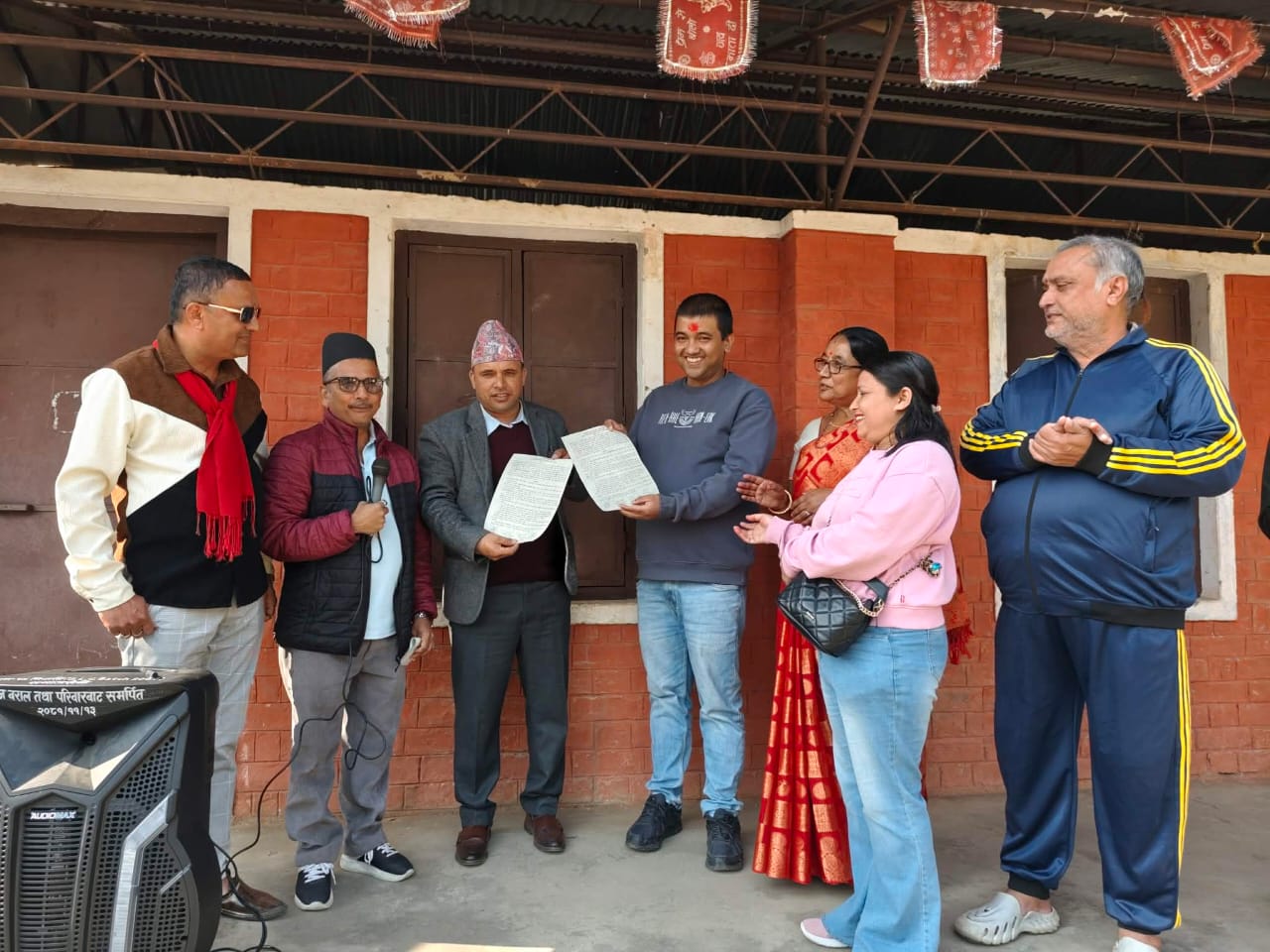 सुरेन्द्र घिमिरेद्वारा  आमाको नाममा १ लाखको अक्षयकोष स्थापना