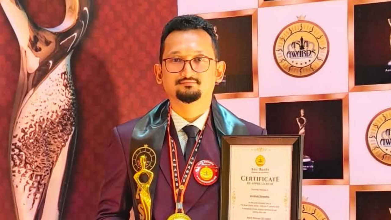 प्राईम भिजन कलेजका अभिषेक श्रेष्ठलाई ‘एसियन भिजिनरी सि.ई.ओ. अवार्ड