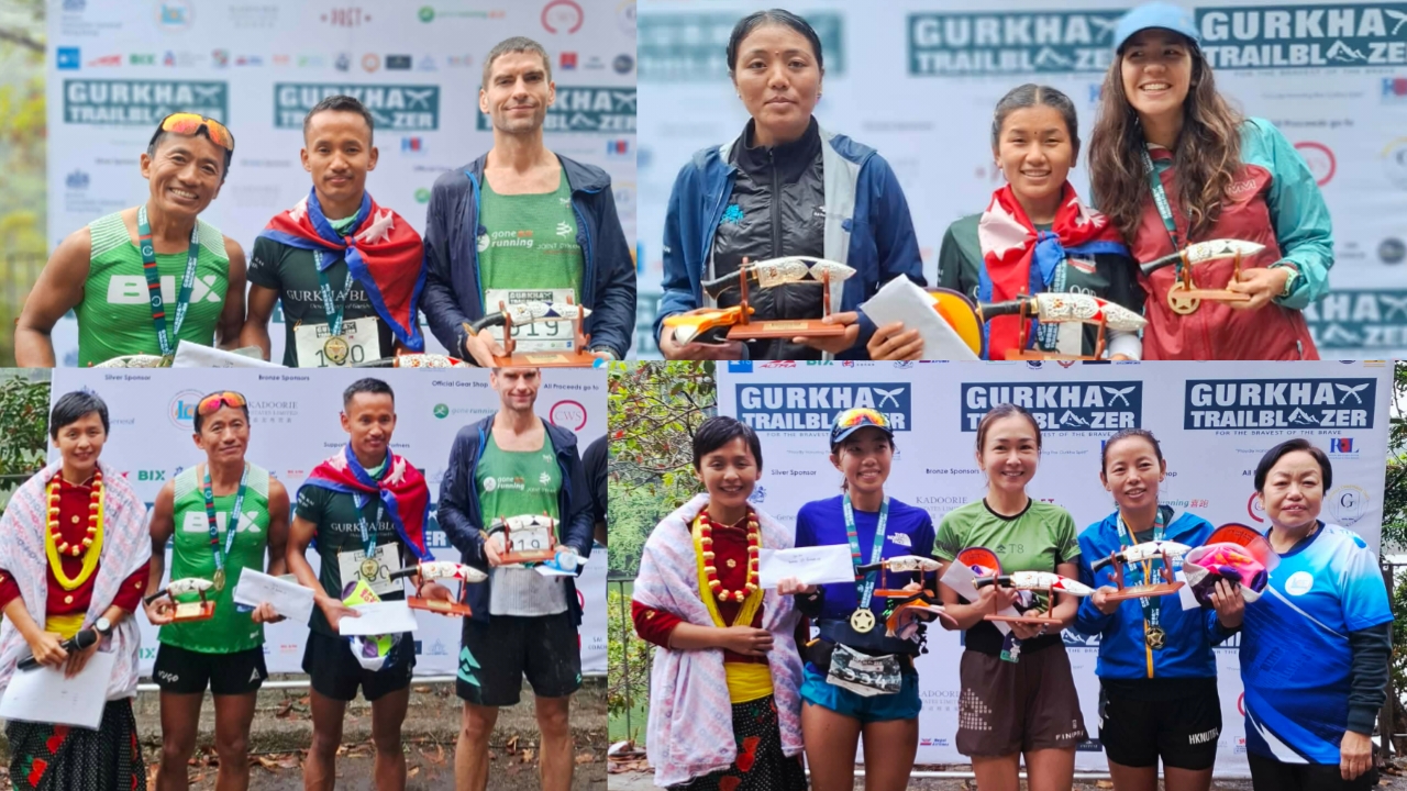 २९ देशलाई पछि पार्दै पुष्प लिम्वु र सरोज लिम्वु वने सातौ गोर्खा ट्रेल व्लेजर हङकङ २०२६ विजेता