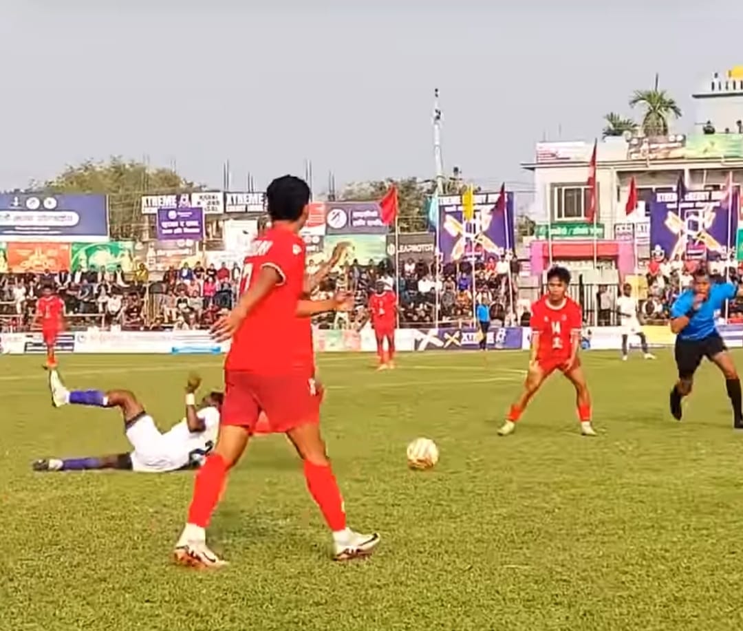 सातौ झापा गोल्डकप  २-१ अन्तरले  मछिन्द्र फुटबल कल्ब सेमिफाइनल प्रवेश