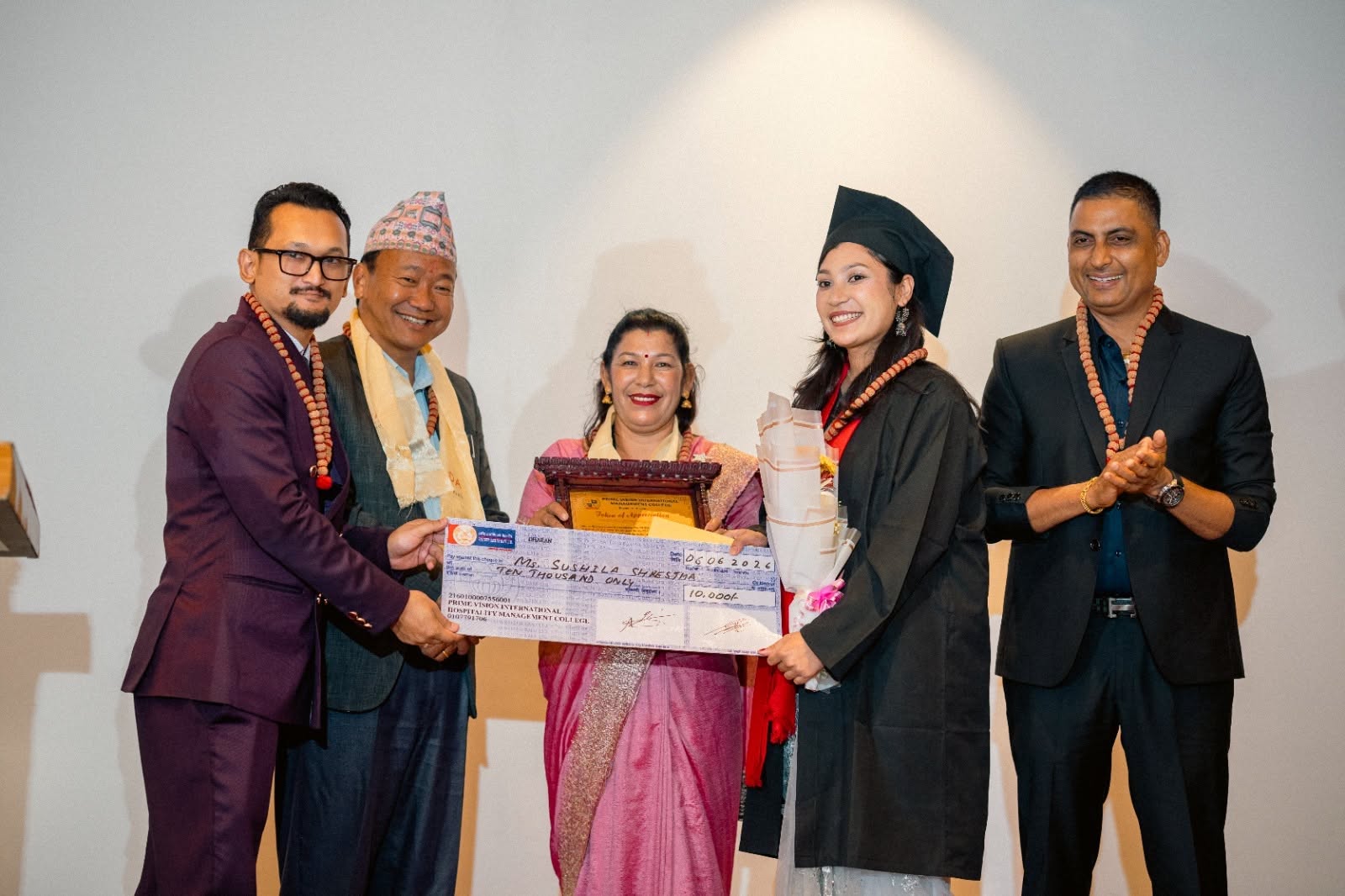 प्राइम भिजन इन्टरनेशनल हस्पिटालिटी म्यानेजमेन्ट कलेजको दिक्षान्त समारोह