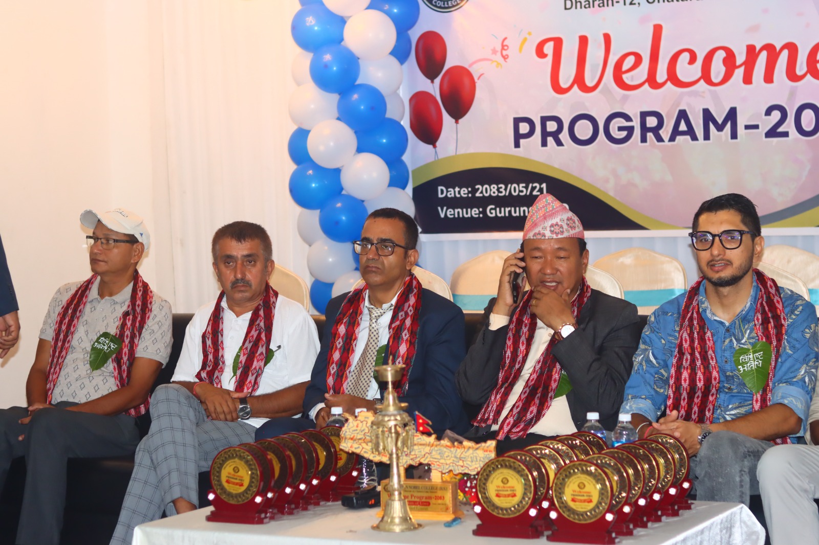 नवआगन्तुक विद्यार्थीलाई धरान नोबेल कलेजको स्वागत
