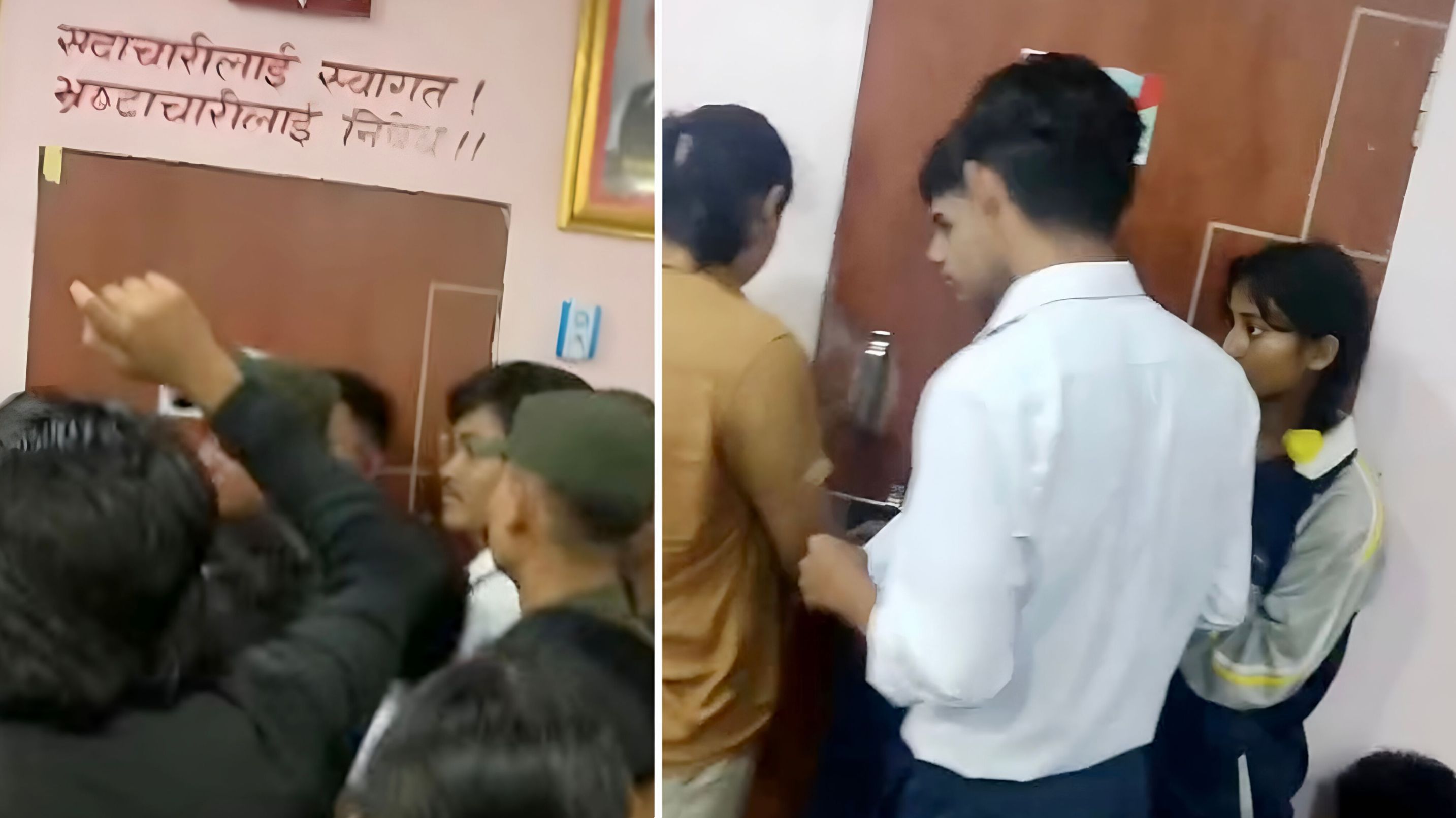 शिक्षक नियुक्तिको माग गर्दै धरानमा विद्यार्थी आन्दोलित, नगरप्रमुखको कार्यकक्षमा ताला