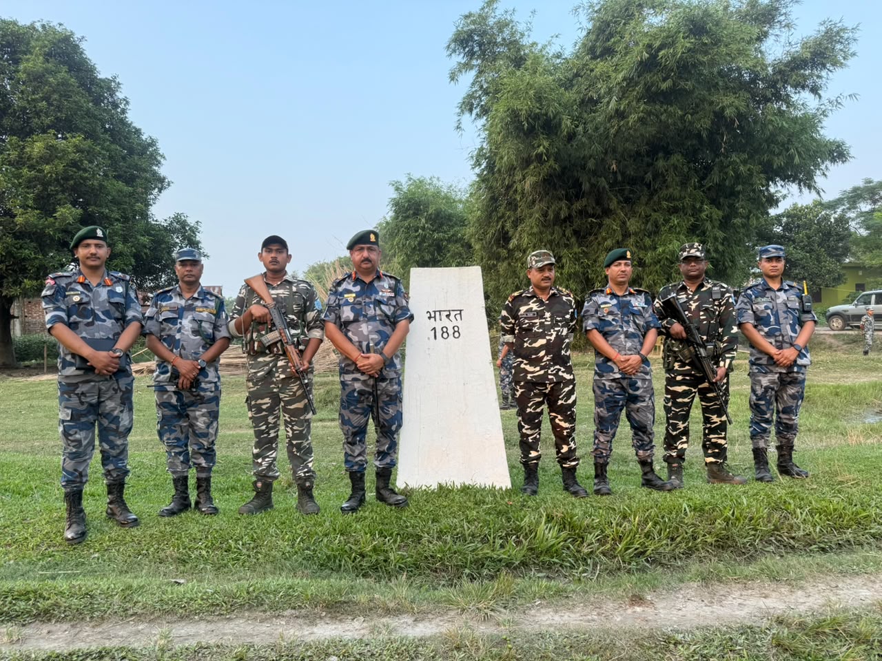 सशस्त्र प्रहरीद्वारा चाडपर्वलक्षित सीमा-नाका निरीक्षण