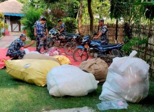 सशस्त्र प्रहरी बल न.४ गण सुनसरीद्वारा ६ करोड भन्दा बढी मूल्यका भन्सार छली सामान बरामद