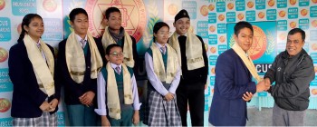 हिविस्कसका विद्यार्थी हाजिरी जवाफमा प्रथम, विद्यालयद्वारा सम्मान