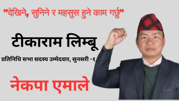 "देखिने, सुनिने र महसुस हुने काम गर्छु"  टीकाराम लिम्बू