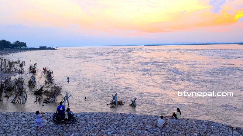 बस्तीभन्दा अग्लिंदैछ सप्तकोशी, सिपेजका कारण खेतीयोग्य जमिन डुबानमा