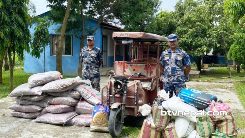 दरैयाबाट २ लाख २६ हजारको अवैध सामान बरामद