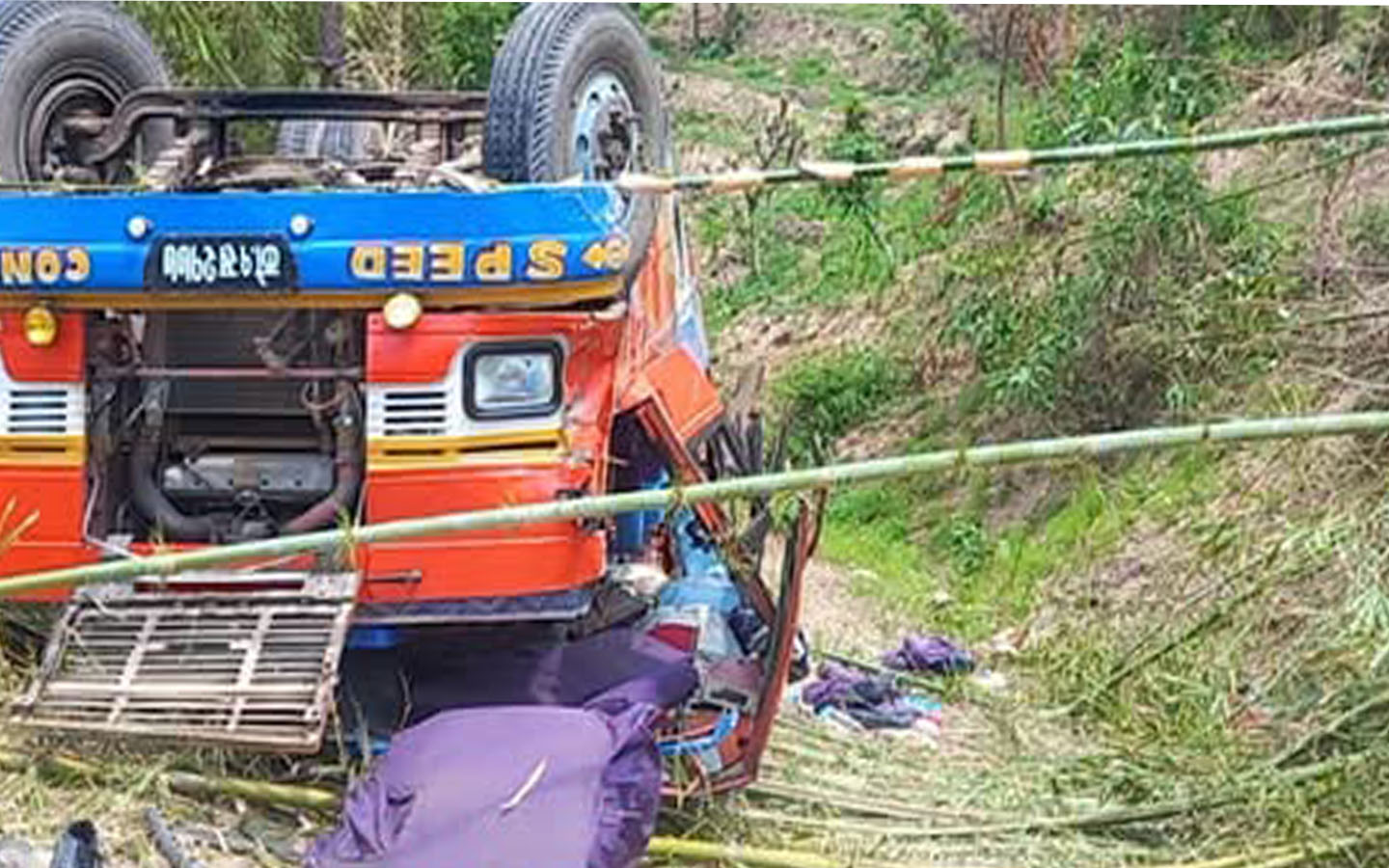 धनकुटामा बस दुर्घटना,एक जनाको मृत्यु